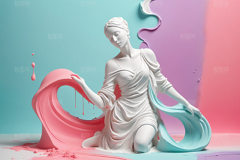 石膏雕塑3D艺术素材