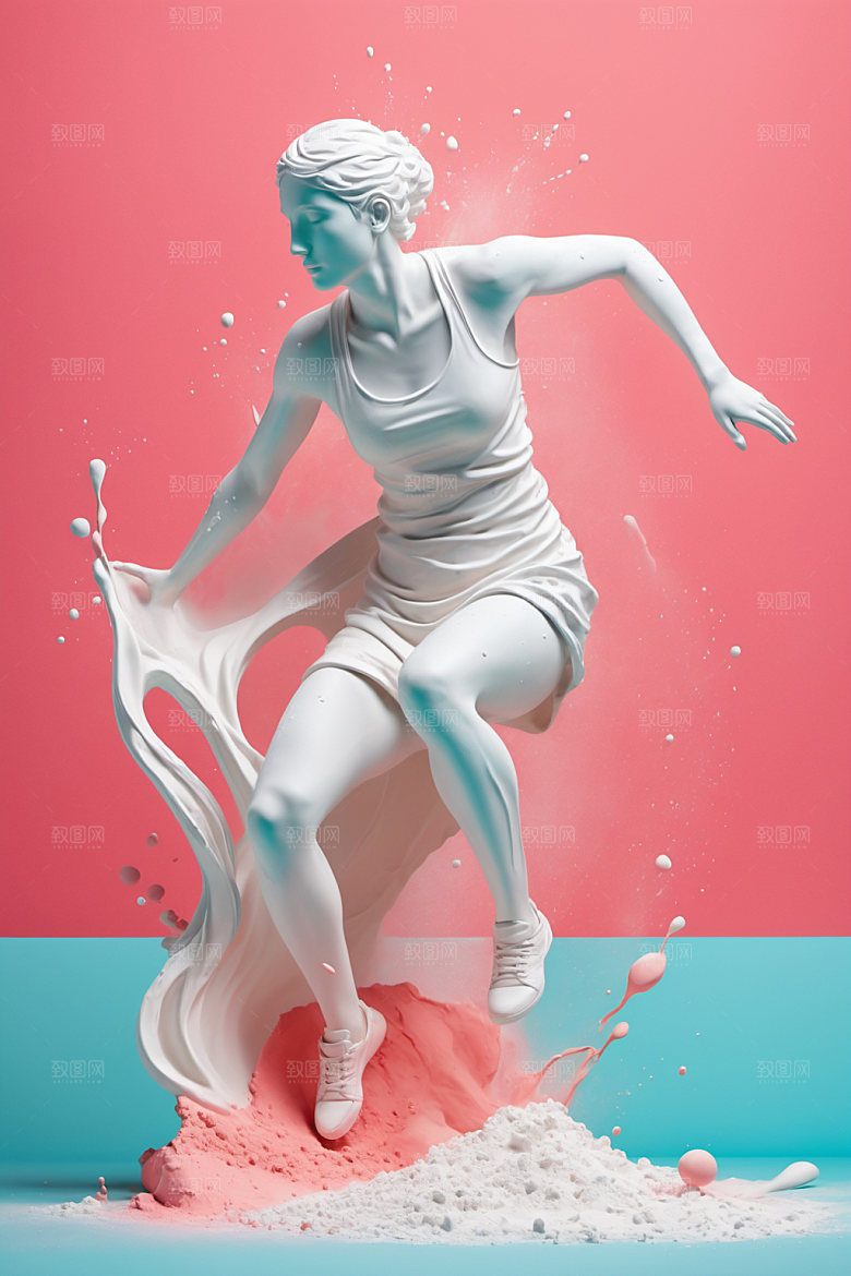 石膏雕塑3D立体素材