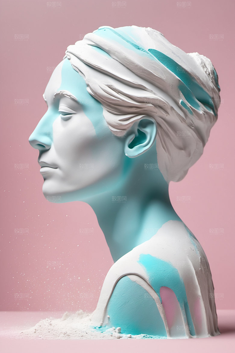石膏雕塑艺术3D素材