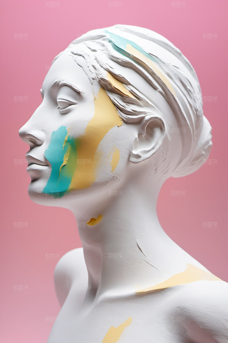 石膏雕塑3D洛可可素材