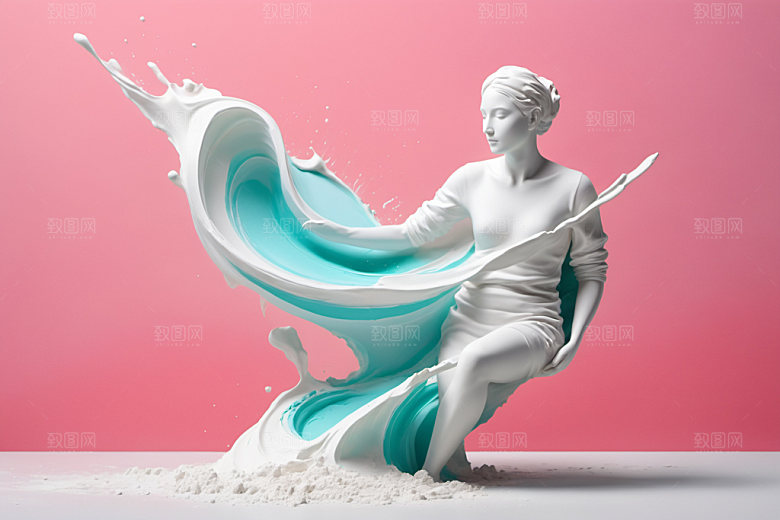 石膏雕塑人像大理石素材