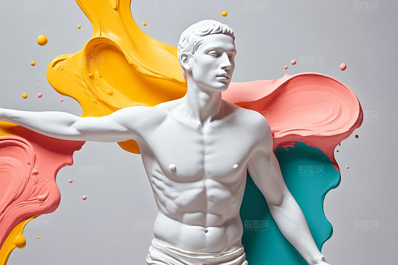 石膏雕塑3D洛可可素材