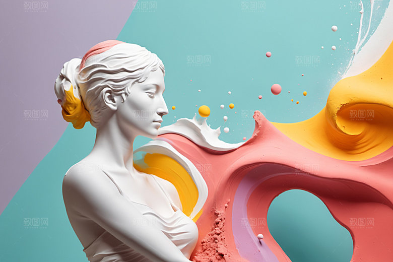 石膏雕塑3D艺术素材