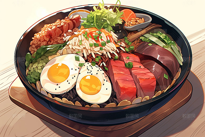 石锅拌饭高清风味素材