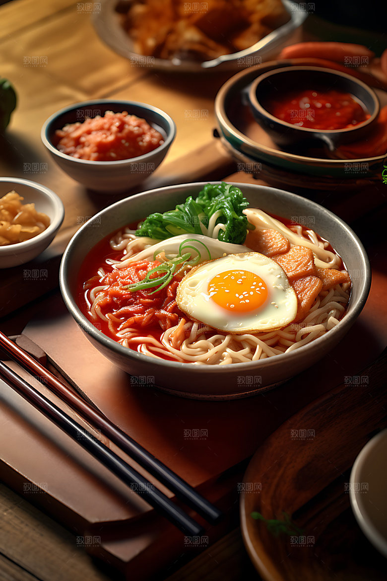 石锅拌饭高清特色摄影图