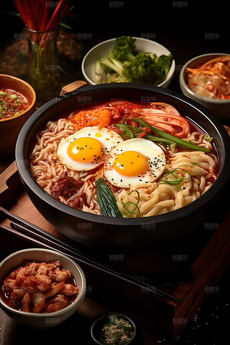 石锅拌饭高清特色摄影图
