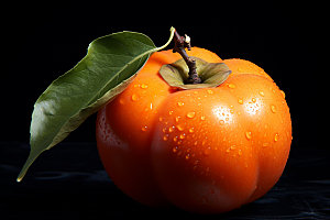 柿子高清植物摄影图