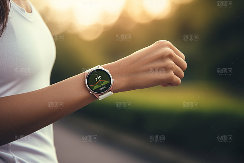 运动手表智能高清摄影图
