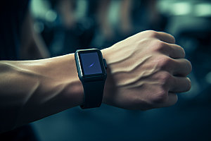 运动手表广告智能摄影图