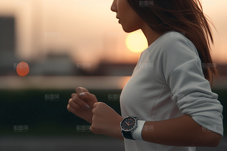运动手表广告电子手表摄影图