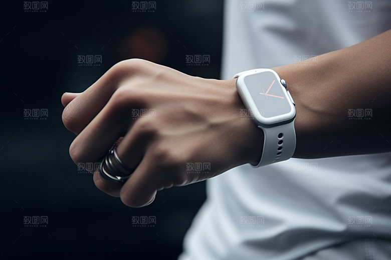 运动手表健身智能摄影图