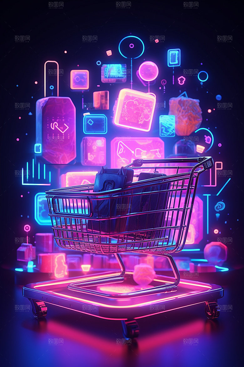 手机购物立体促销模型