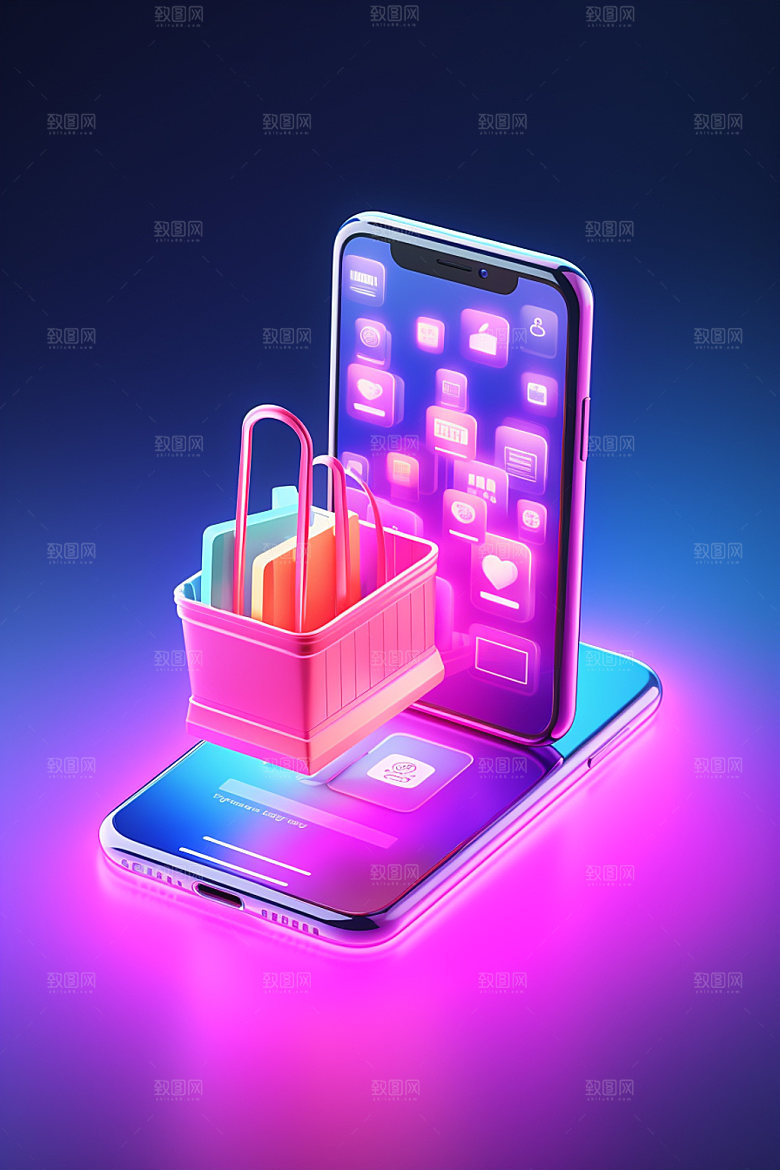手机购物采购淘宝模型