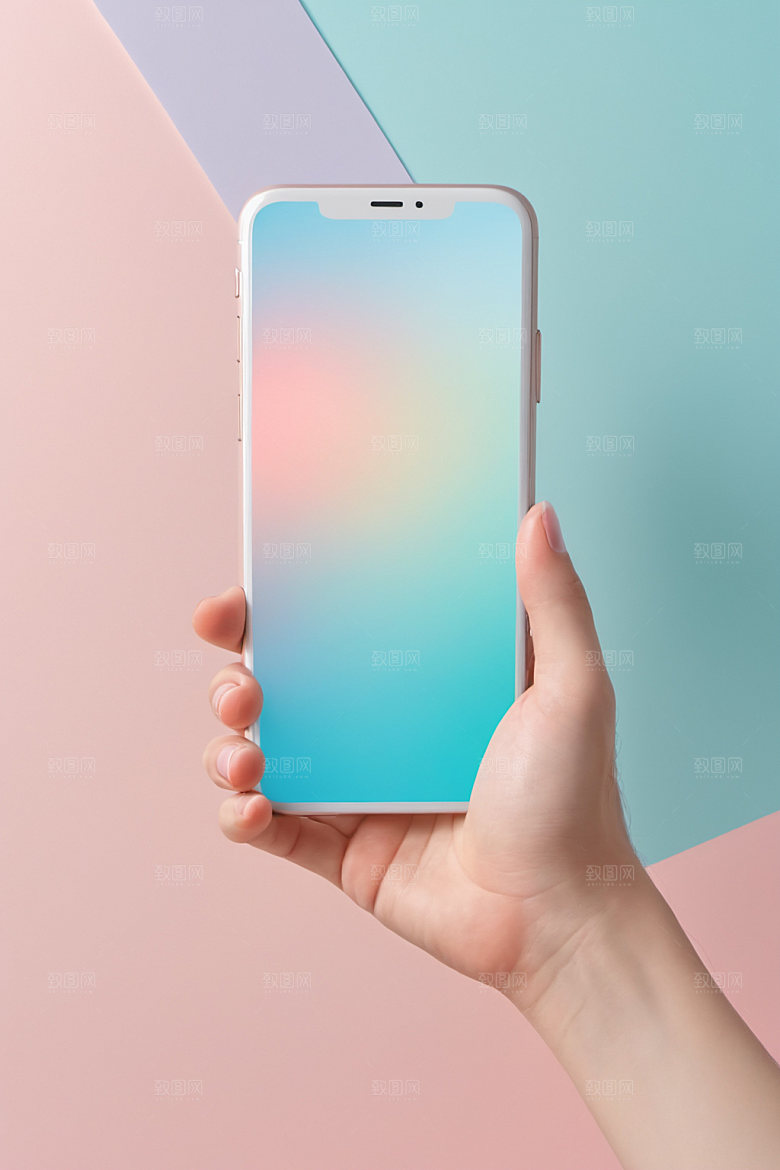 手机展示3D时尚样机