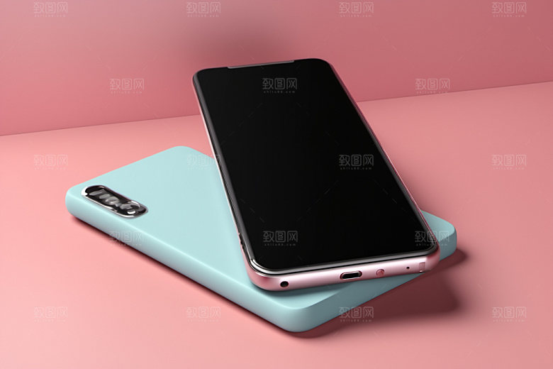 手机展示3D模型样机