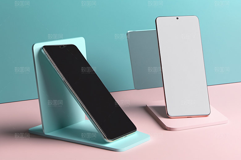 手机展示电子产品3D样机