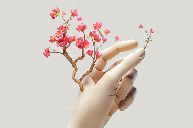 母亲节花卉花束感恩节矢量模型