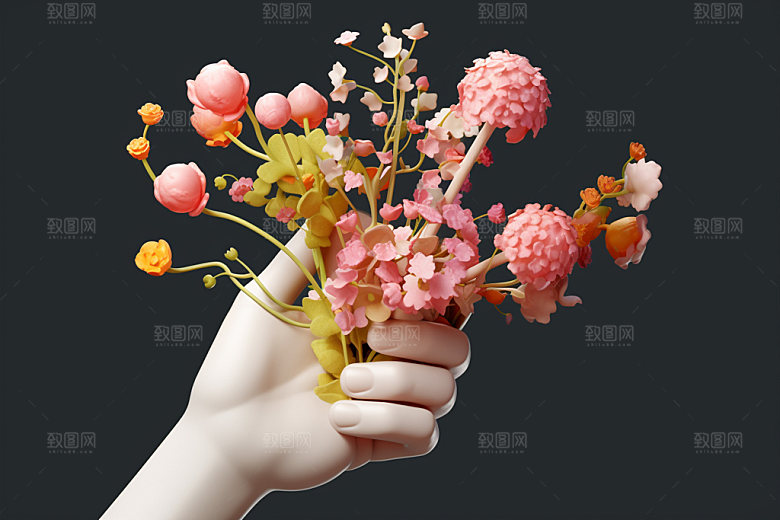 母亲节感恩节鲜艳多彩矢量模型