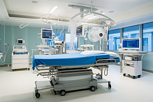 手术室设备场景摄影图
