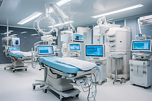 手术室检测器械摄影图