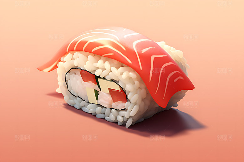 日本寿司日料美食插画