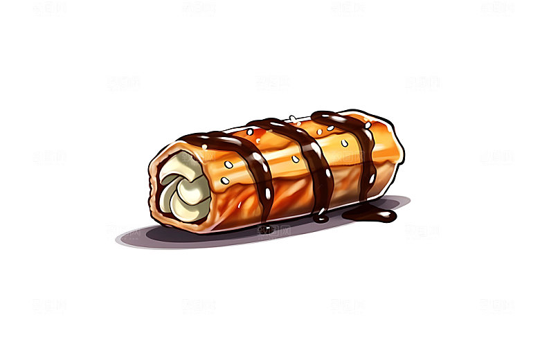 日本寿司日料鱼生插画