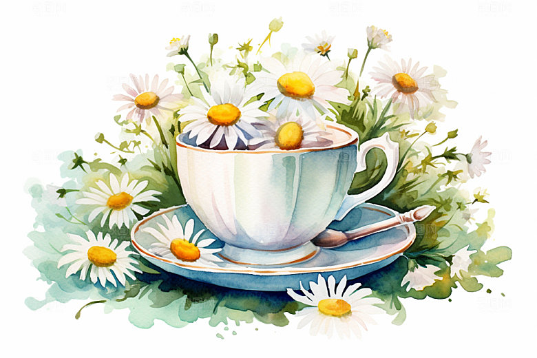 霜降节气秋季插画