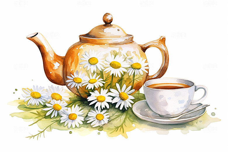 霜降季节手绘插画