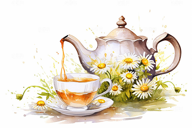 霜降季节十月插画