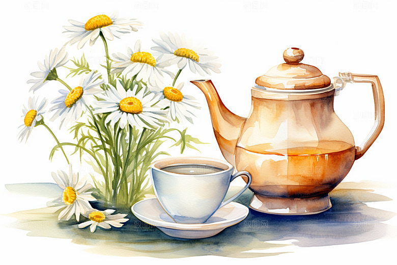 霜降秋季节气插画