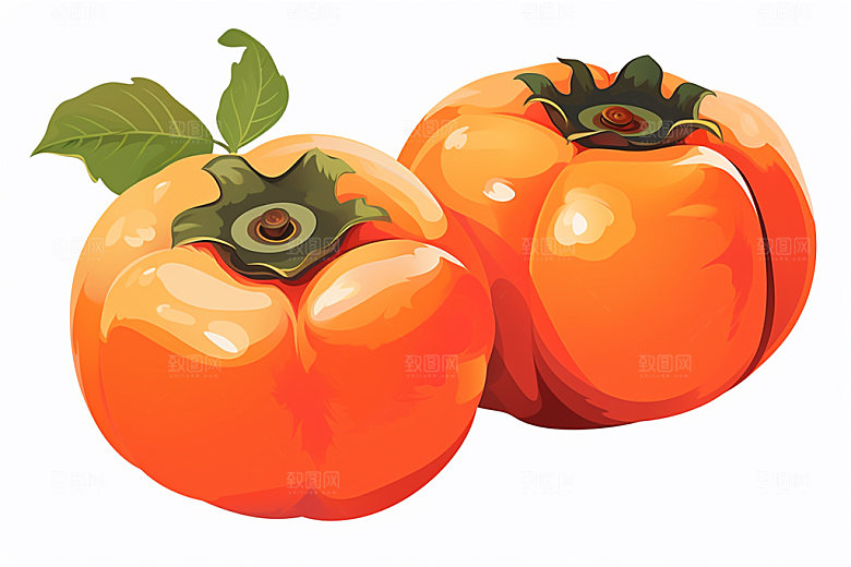 霜降秋天季节插画