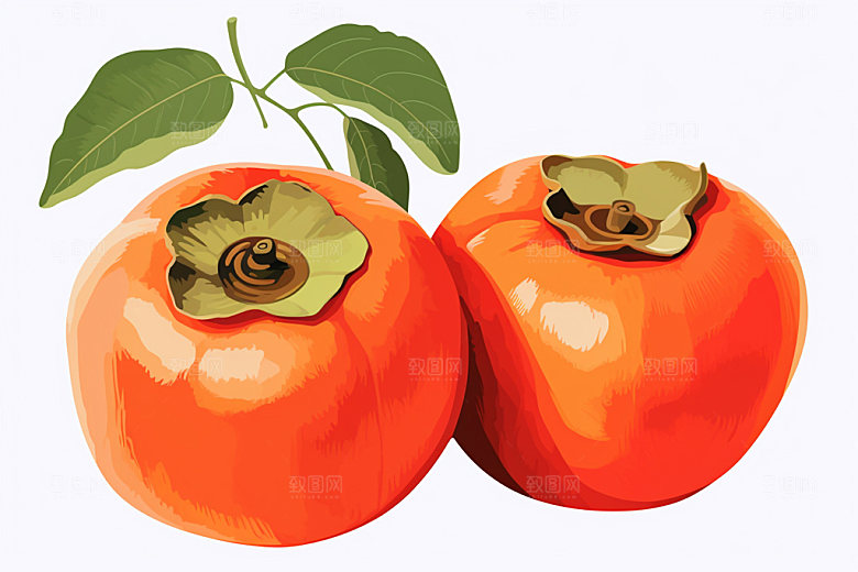 霜降季节风物插画