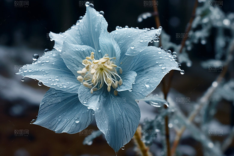 霜降季节节气摄影图
