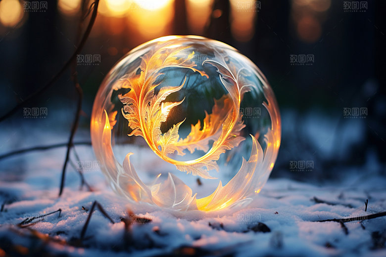 霜降节气秋季摄影图