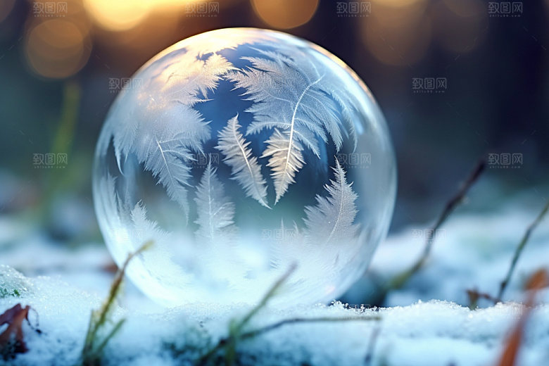 霜降季节十月摄影图