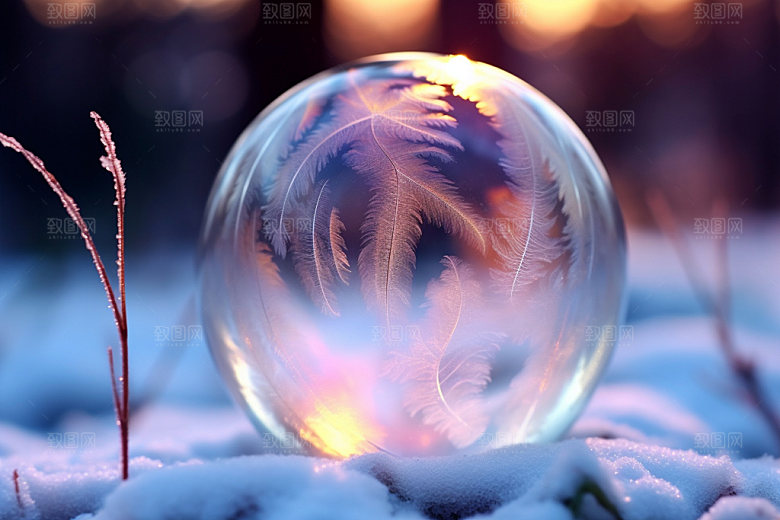 霜降秋季季节摄影图