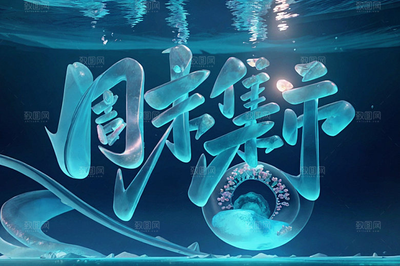 双十一质感艺术字矢量元素