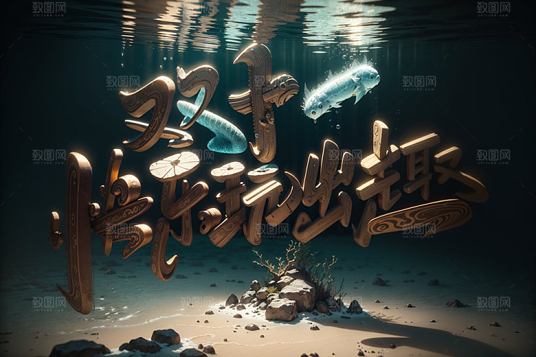 双十一艺术字立体矢量元素