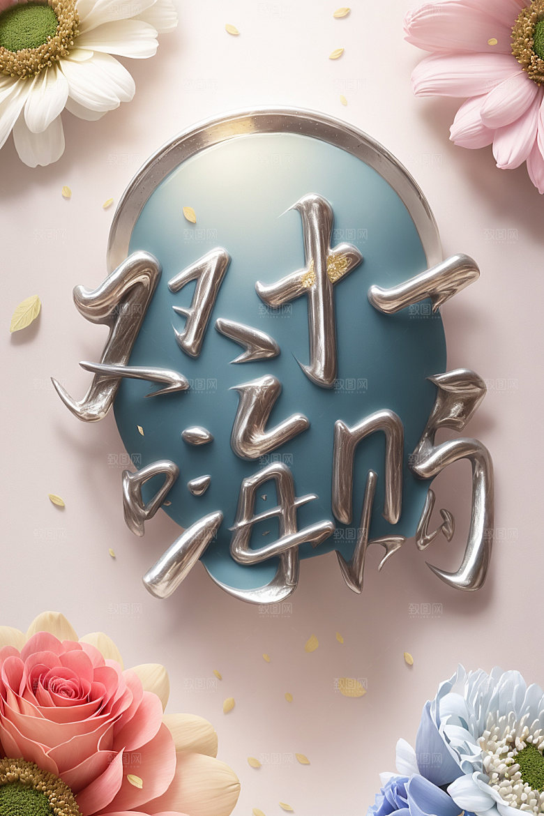 双十一立体周末集市矢量元素