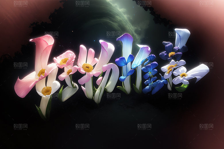 双十一立体彩色矢量元素