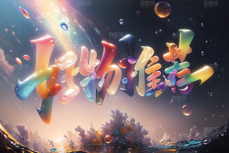 双十一立体艺术字矢量元素