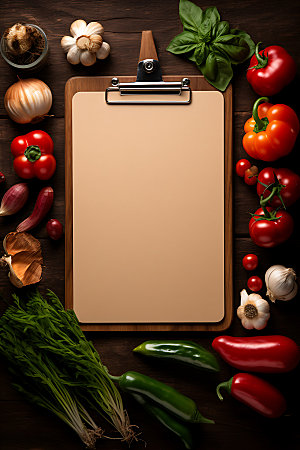 蔬菜水果菜单便签菜板样机