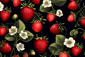 水果复古花纹纹样