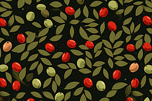 水果花纹传统纹样