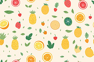 水果果蔬图案背景图