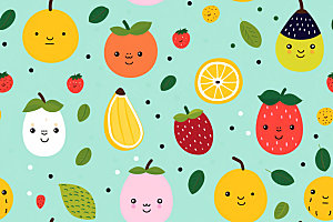 水果果蔬纹样背景图