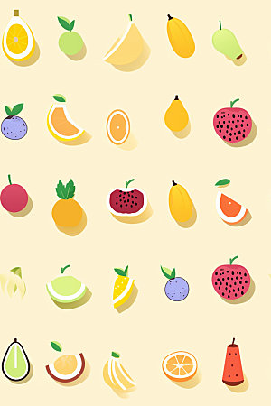 水果情形果蔬背景图