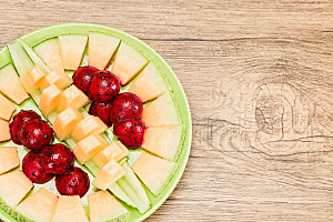 水果拼盘美味水果摄影图