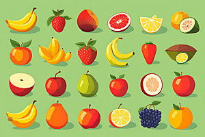 水果可爱简约图标
