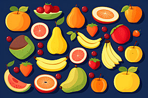 水果缤纷可爱图标
